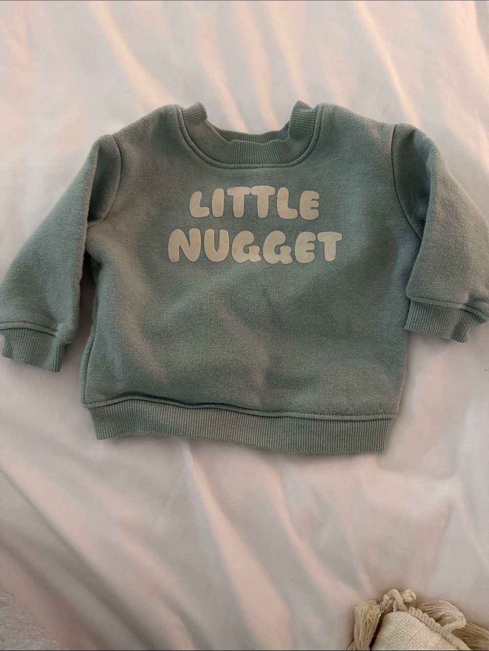 jumping beans Sage Green "Little Nugget" Crewneck Sweatshirt